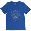 lion face lines V-Neck Tee