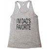 i'm dad favorite son or daughter Racerback Tank