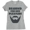 mens bearded Ladies Fitted T-Shirt