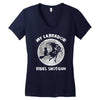 halloween my labrador rides shotgun Women's V-Neck T-Shirt