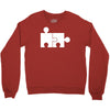 rude jigsaw ideal birthday present or gift Crewneck Sweatshirt