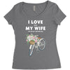 i love when my wife lets me buy another bike Women's Triblend Scoop T-shirt