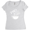 pho sho Women's Triblend Scoop T-shirt
