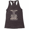 zebra animals lover Racerback Tank