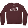 climbing ape to evolution climb indoor outdoor Crewneck Sweatshirt