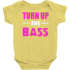turn up the bass Baby Onesie