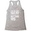 military has my soldier i have his heart Racerback Tank