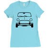 simple mini   car t shirt Ladies Fitted T-Shirt