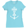 Everyone Lets Me Down Ladies Fitted T-Shirt