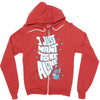 lonely astronaut Zipper Hoodie