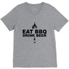 eat bbq drink beer V-Neck Tee