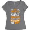 My Husband Is Super Awesome Women's Triblend Scoop T-shirt