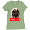 pug life Ladies Fitted T-Shirt