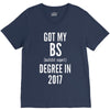 bs degree funny graduation V-Neck Tee