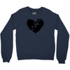 broken heart xxx black Crewneck Sweatshirt