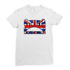 skinhead union jack, ideal birthday gift or present Ladies Fitted T-Shirt