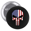 skull u.s.a. back Pin-back button