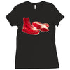 red skinhead bovver boots ideal birthday gift or present Ladies Fitted T-Shirt
