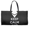 Keep Calm And Hodl Ethereum Weekender Totes