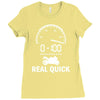 0 100 real quick Ladies Fitted T-Shirt
