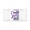 supporting the fighter, admiring the survivors, honoring the taken License Plate