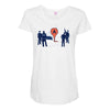 map marker death Maternity Scoop Neck T-shirt