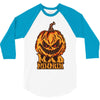 mad halloween pumpkin 3/4 Sleeve Shirt
