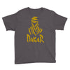 uomo dakar stampa oro moto deserto parigi africa sport Youth Tee