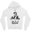 rebel   blackout Zipper Hoodie