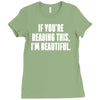 i'm beautiful Ladies Fitted T-Shirt
