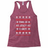 emo gothic ugly christmas sweater. Racerback Tank