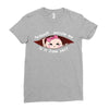 June Peeking Out Asian Baby Girl Ladies Fitted T-Shirt