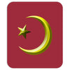 gay pride star and crescent Mousepad