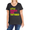 little boobed and tattoed Ladies Curvy T-Shirt