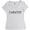 characters Women's Triblend Scoop T-shirt