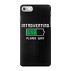 low battery introvert pun humor iPhone 7 Case