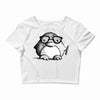 nerd penguin Crop Top