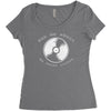 ask me about my 7inches Women's Triblend Scoop T-shirt