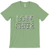 love cheer gold mixed media T-Shirt