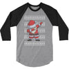 ugly santa dabbing 3/4 Sleeve Shirt