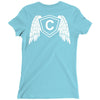 letter c with wings Ladies Fitted T-Shirt