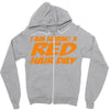red ginger hair day Zipper Hoodie