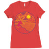 beach Ladies Fitted T-Shirt