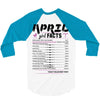 April Girl Facts Aries 3/4 Sleeve Shirt