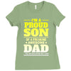 proud son dad Ladies Fitted T-Shirt