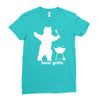 bear grills bbq funny Ladies Fitted T-Shirt