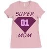 super mom 01 Ladies Fitted T-Shirt