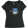 blue screen of death Women's Triblend Scoop T-shirt