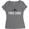 free logo Women's Triblend Scoop T-shirt