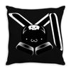 Killerbunny2007 Bunny Smile Throw Pillow